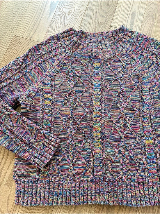 GAP Sweaters - GAP Multicolored Cable Knit Sweater